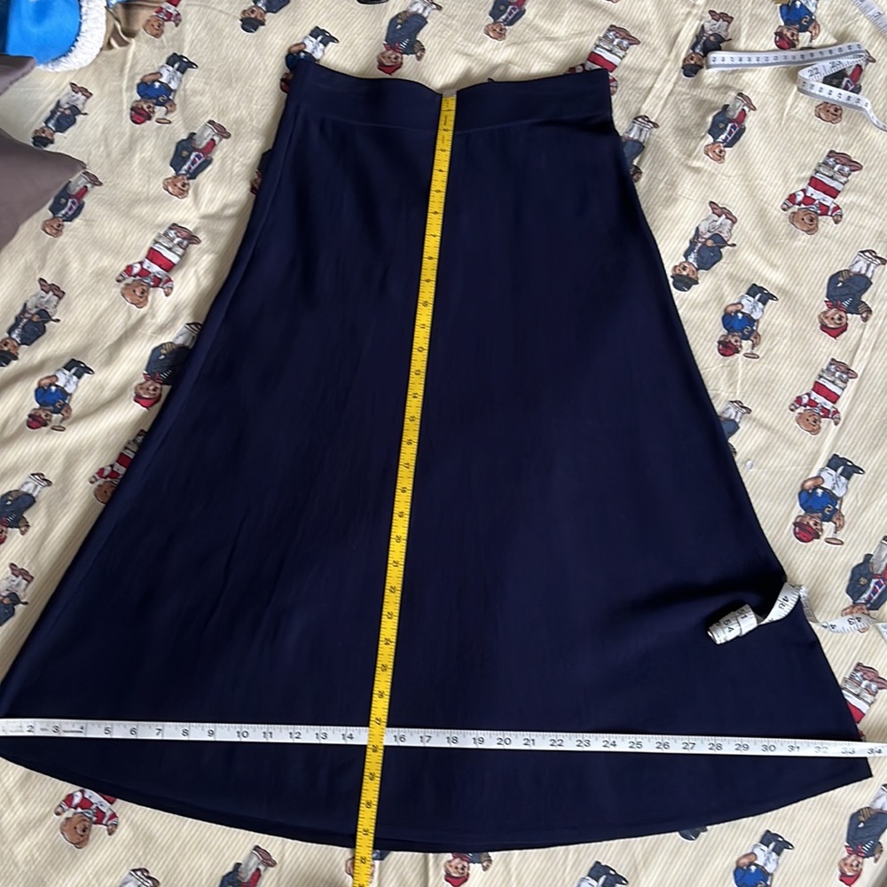 NWT Women’s ASPESI Oxford knit Maglia A-Line Maxi Skirt / Navy / Small - Picture 9 of 15
